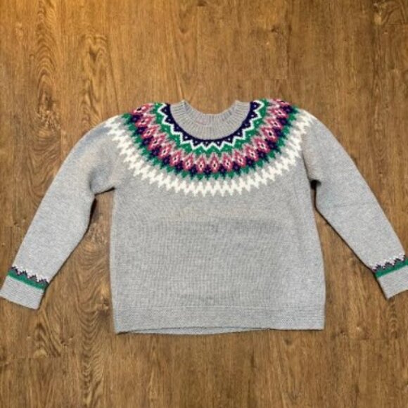 Boden Emma Fair Isle Wool Cotton Blend Sweater - Picture 9 of 10